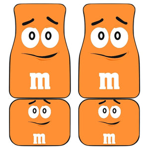 M&M Chocolate Orange Front And Back Car Mats 094201 - YourCarButBetter