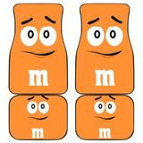 M&M Chocolate Orange Front And Back Car Mats 094201 - YourCarButBetter