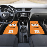 M&M Chocolate Orange Front And Back Car Mats 094201 - YourCarButBetter