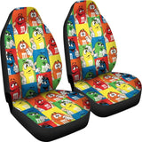 M&M Chocolate Pattern Car Seat Covers Car Accessories Decoration 094201 - YourCarButBetter