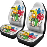 M&M Chocolate Team Car Seat Covers Car Accessories Decoration 094201 - YourCarButBetter