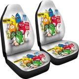 M&M Chocolate Team Car Seat Covers Car Accessories Decoration 094201 - YourCarButBetter