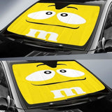 M&M Chocolate Yellow Auto Sun Shades 094201 - YourCarButBetter