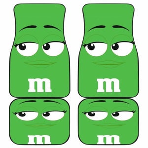 M&M Green Chocolate Car Floor Mats 094201 - YourCarButBetter