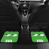 M&M Green Chocolate Car Floor Mats 094201 - YourCarButBetter