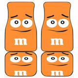 M&M Orange Chocolate Car Floor Mats 094201 - YourCarButBetter