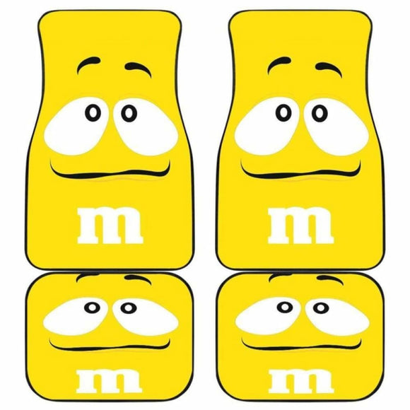 M&M Yellow Chocolate Car Floor Mats 094201 - YourCarButBetter