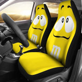 M&M Yellow Chocolate Seat Covers 094201 - YourCarButBetter