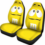 M&M Yellow Chocolate Seat Covers 094201 - YourCarButBetter