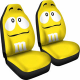 M&M Yellow Chocolate Seat Covers 094201 - YourCarButBetter