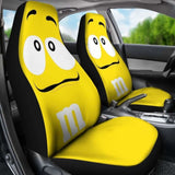 M&M Yellow Chocolate Seat Covers 094201 - YourCarButBetter