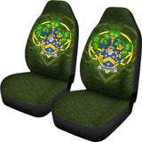 Monahan Or O’Monaghan Ireland Car Seat Cover Celtic Shamrock (Set Of Two) 154230 - YourCarButBetter