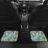 Monkey Palm Tree Background Front And Back Car Mats 153908 - YourCarButBetter