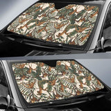 Monkey Tropical Leaves Background Car Auto Sun Shades 182102 - YourCarButBetter