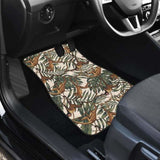 Monkey Tropical Leaves Background Front And Back Car Mats 174914 - YourCarButBetter