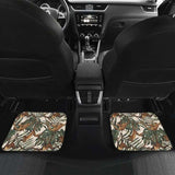 Monkey Tropical Leaves Background Front And Back Car Mats 174914 - YourCarButBetter