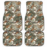 Monkey Tropical Leaves Background Front And Back Car Mats 174914 - YourCarButBetter