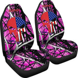 Moonshine Muddy US Marine Corps Custom American Flag Punisher Car Seat Covers 211803 - YourCarButBetter