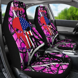 Moonshine Muddy US Marine Corps Custom American Flag Punisher Car Seat Covers 211803 - YourCarButBetter