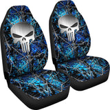 Moonshine Undertow Punisher Custom Metallic Printed Car Seat Covers 211201 - YourCarButBetter