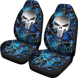 Moonshine Undertow Punisher Custom Metallic Printed Car Seat Covers 211201 - YourCarButBetter
