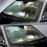 Moose Hunting Car Auto Sun Shades 211901 - YourCarButBetter