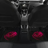 Most Beautiful Rose Ever On Black Background Car Floor Mats 212801 - YourCarButBetter