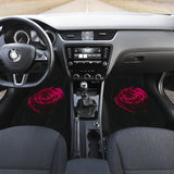 Most Beautiful Rose Ever On Black Background Car Floor Mats 212801 - YourCarButBetter