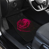 Most Beautiful Rose Ever On Black Background Car Floor Mats 212801 - YourCarButBetter