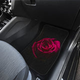 Most Beautiful Rose Ever On Black Background Car Floor Mats 212801 - YourCarButBetter