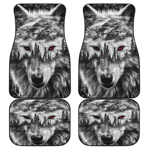 Mountain Snow Wolf Car Floor Mats 211303 - YourCarButBetter