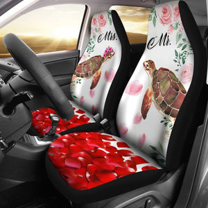 Mr And Mrs Turtle Car Seat Cover 101819 - YourCarButBetter