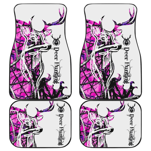 Muddy Purple Camouflage Deer Hunting Car Floor Mats 211007 - YourCarButBetter