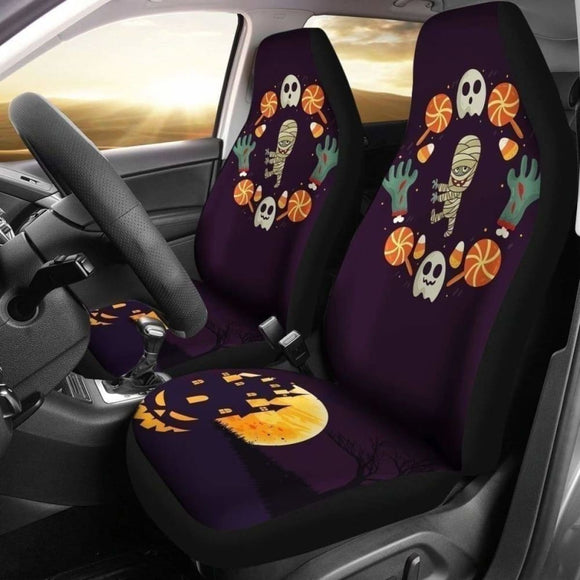 Mummy Halloween Car Seat Covers 102802 - YourCarButBetter