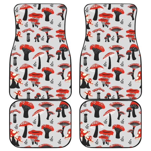 Mushroom Art Print Car Floor Mats 211706 - YourCarButBetter