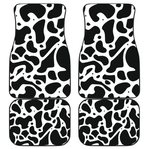 Must Buy Cowhide Print Car Floor Mats 210605 - YourCarButBetter