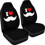 Mustache Beard Amazing Gift Idea Car Seat Covers 210305 - YourCarButBetter