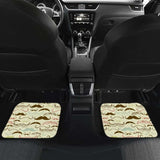 Mustache Beard Pattern Print Design 01 Front And Back Car Mats 153908 - YourCarButBetter