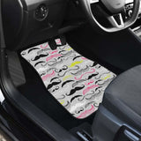 Mustache Beard Pattern Print Design 02 Front And Back Car Mats 153908 - YourCarButBetter