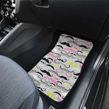 Mustache Beard Pattern Print Design 02 Front And Back Car Mats 153908 - YourCarButBetter