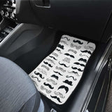 Mustache Beard Pattern Print Design 04 Front And Back Car Mats 153908 - YourCarButBetter