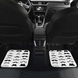 Mustache Beard Pattern Print Design 04 Front And Back Car Mats 153908 - YourCarButBetter