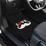 Mustache Beard Print Design Car Floor Mats 210305 - YourCarButBetter