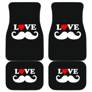 Mustache Beard Print Design Car Floor Mats 210305 - YourCarButBetter