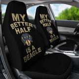 My Better Half is a Beagle Car Seat Covers 221205 - YourCarButBetter