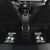 My Blood Type Is Coffee And Beer Car Floor Mats 210206 - YourCarButBetter