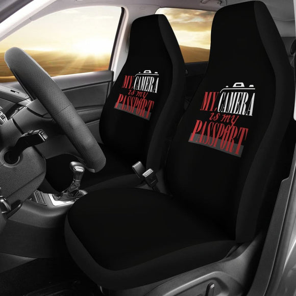 My Camera Is My Passport Photograph Lovers Car Seat Covers 211101 - YourCarButBetter