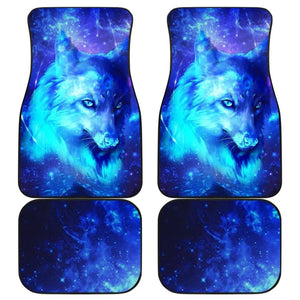 Mystic Galaxy Wolf Print Car Floor Mats 211701 - YourCarButBetter