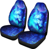 Mystic Galaxy Wolf Print Car Seat Covers 211701 - YourCarButBetter
