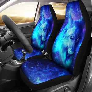 Mystic Galaxy Wolf Print Car Seat Covers 211701 - YourCarButBetter